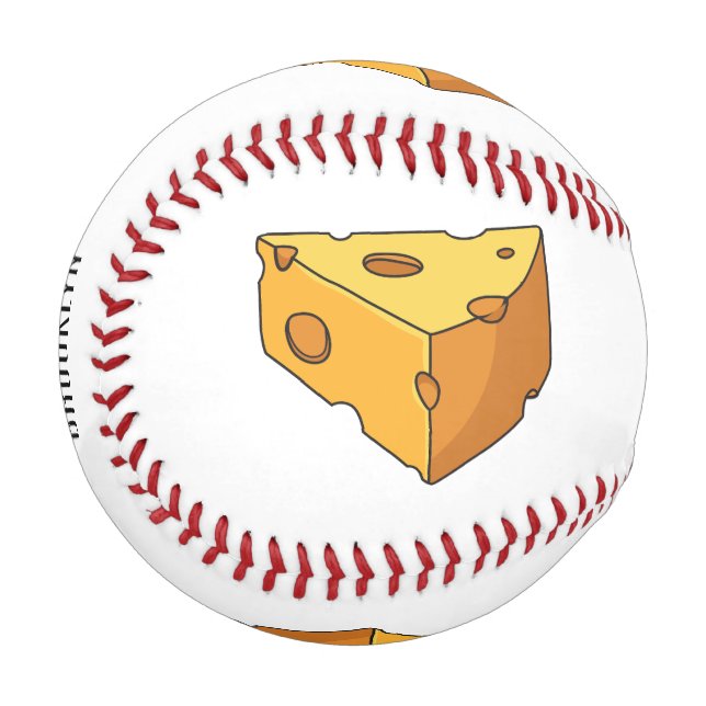 Cheese cartoon illustration  baseball (Front Left)