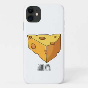 Cheese cartoon illustration iPhone 11 case