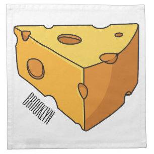 Cheese cartoon illustration cloth napkin