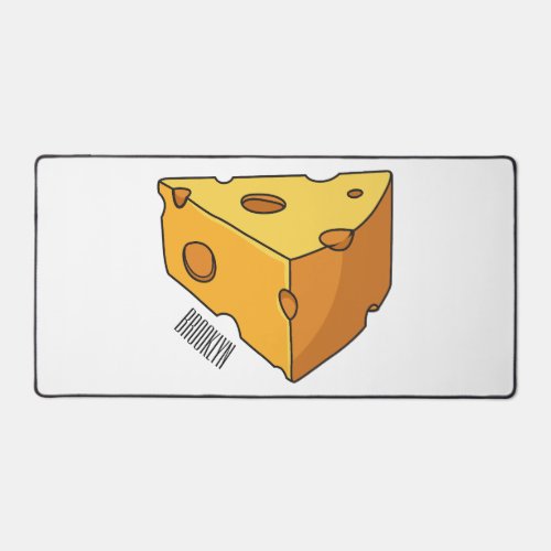 Cheese cartoon illustration desk mat