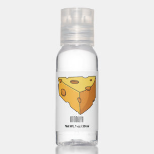 Cheese cartoon illustration hand sanitizer