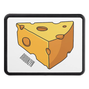 Cheese cartoon illustration hitch cover