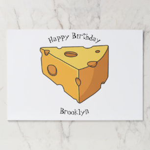Cheese cartoon illustration  paper pad