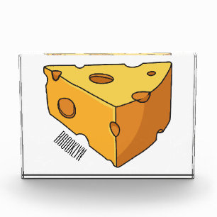 Cheese cartoon illustration photo block