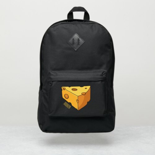 Cheese cartoon illustration port authority backpack