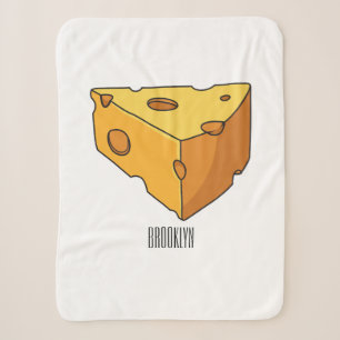 Cheese cartoon illustration sherpa blanket