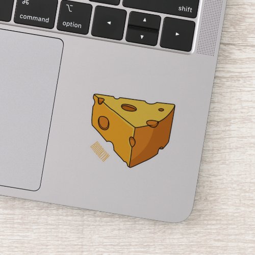 Cheese cartoon illustration sticker