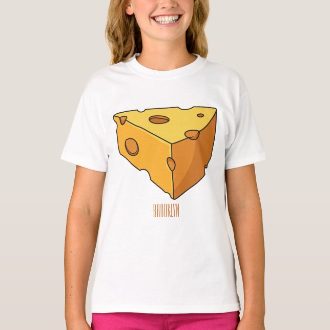 Cheese cartoon illustration  T-Shirt (Front)