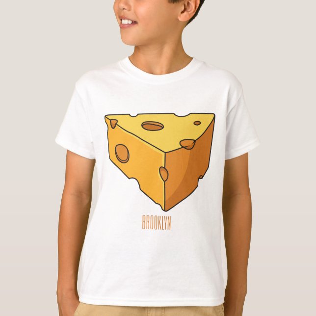 Cheese cartoon illustration T-Shirt (Front)