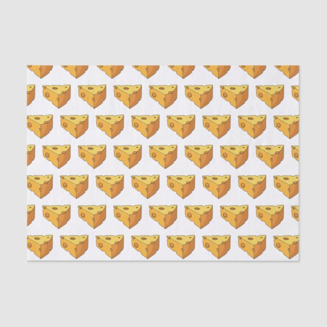 Cheese cartoon illustration  tissue paper (Front)