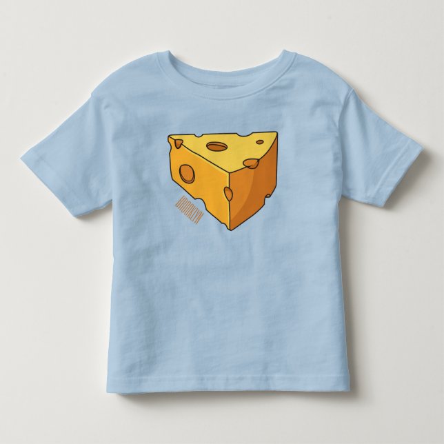 Cheese cartoon illustration toddler t-shirt (Front)