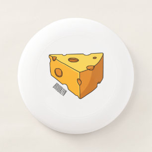 Cheese cartoon illustration  Wham-O frisbee