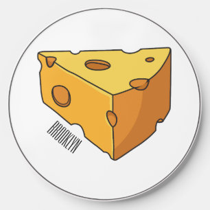 Cheese cartoon illustration wireless charger