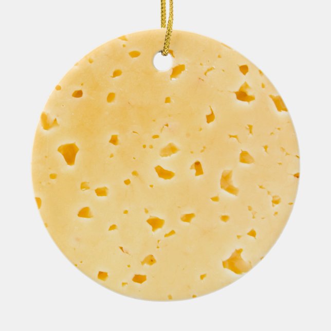 Cheese Ceramic Ornament (Front)