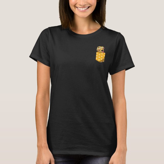 Cheese  Cheddar Gouda Snack Foodie Pocket Cheese T-Shirt (Front)