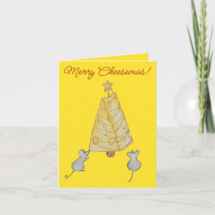 Cheese Christmas Holiday Card