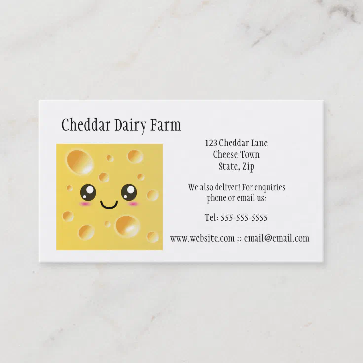 Cheese Dairy Farm Business Cards Zazzle