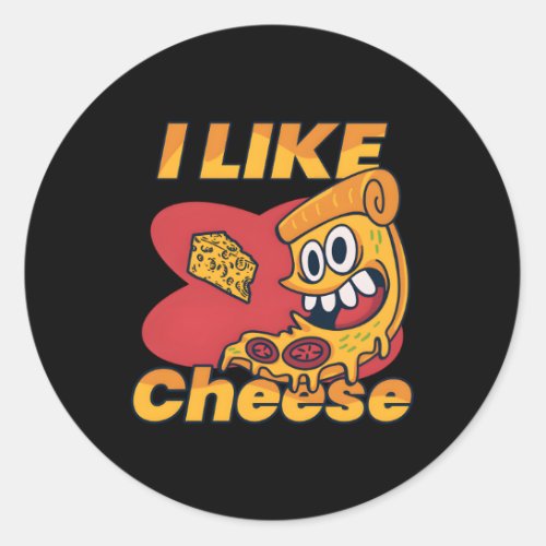 Cheese Day Celebration Cheeze Love Classic Round Sticker