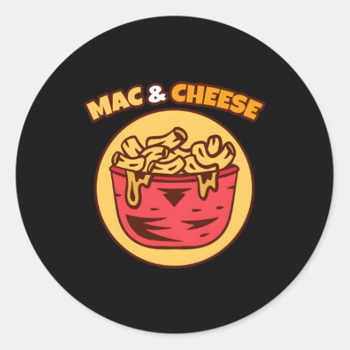 Cheese Day Celebration Cheeze Love Mac Cheese Classic Round Sticker