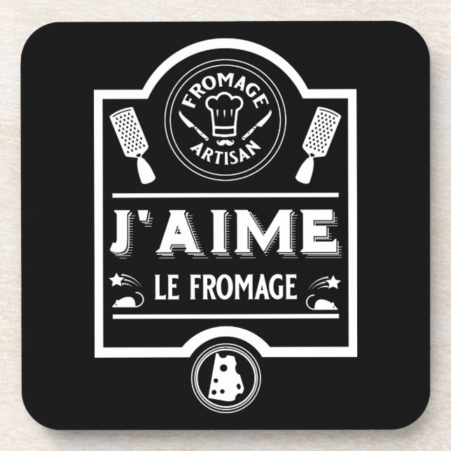 Cheese Eaters Beverage Coaster (Front)