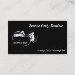 Cheese Eating Mice Mouse Logo Business Card at Zazzle