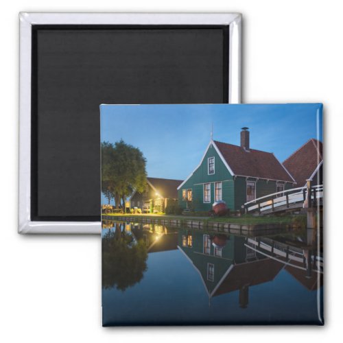 Cheese farm house at twilight in Holland Magnet