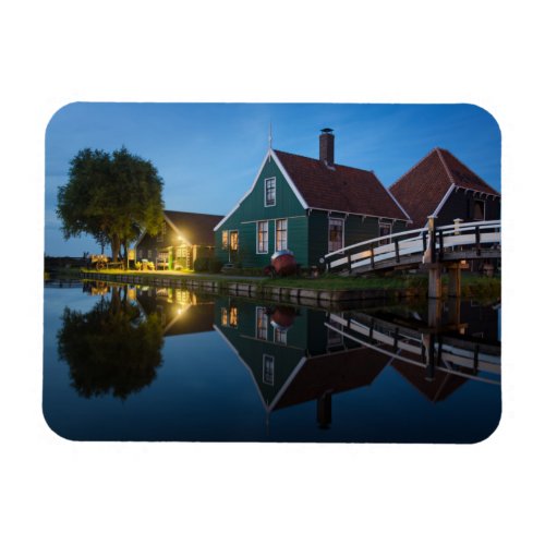 Cheese farm house at twilight in Holland Magnet