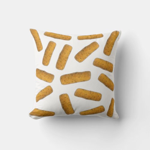 Cheese finger pattern throw pillow