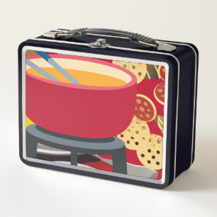 Cheese Fondue Metal Lunch Box
