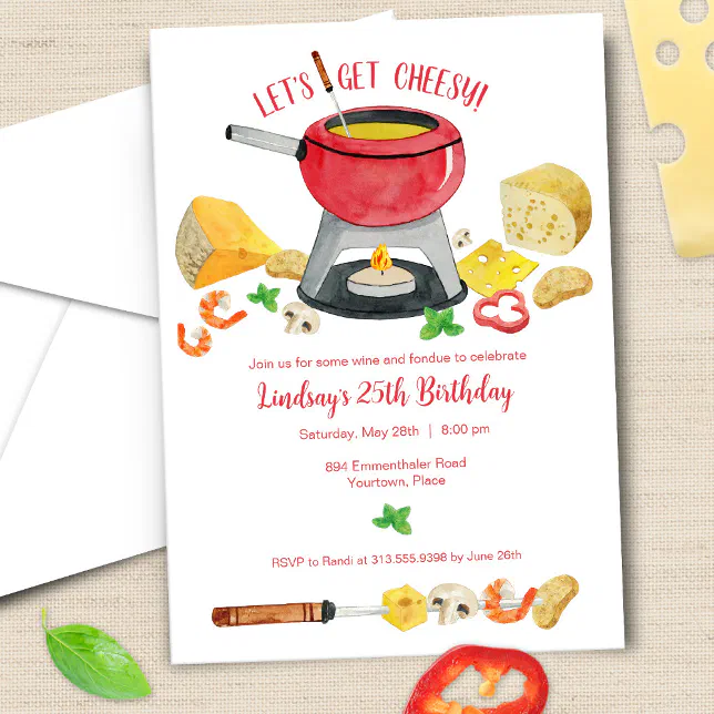 Cheese Fondue Party Invitation | Zazzle