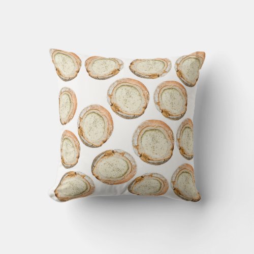Cheese fondue pattern throw pillow
