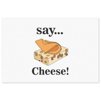 Cheese Food Funny Birthday Tissue Paper