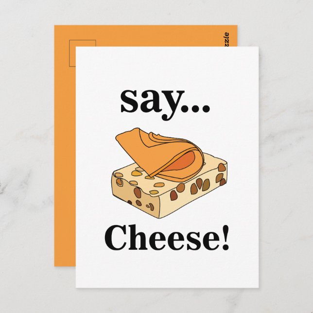 Cheese Food Funny Postcard (Front/Back)