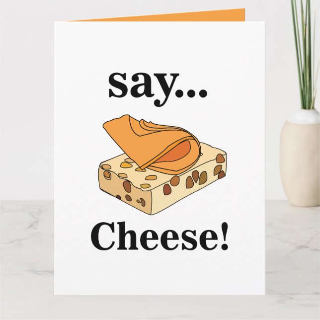 Cheese Foodie Funny Birthday Card (Front)
