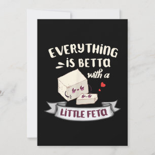 Cheese From Greece - Feta Enthusiasts Holiday Card