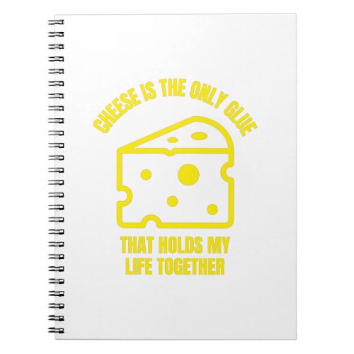 Cheese glue funny cheese pun jokes notebook