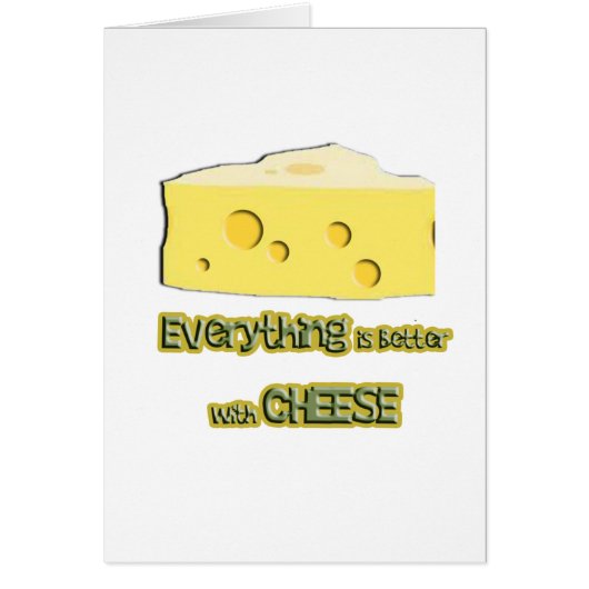 cheese goes with everything cards (Front)