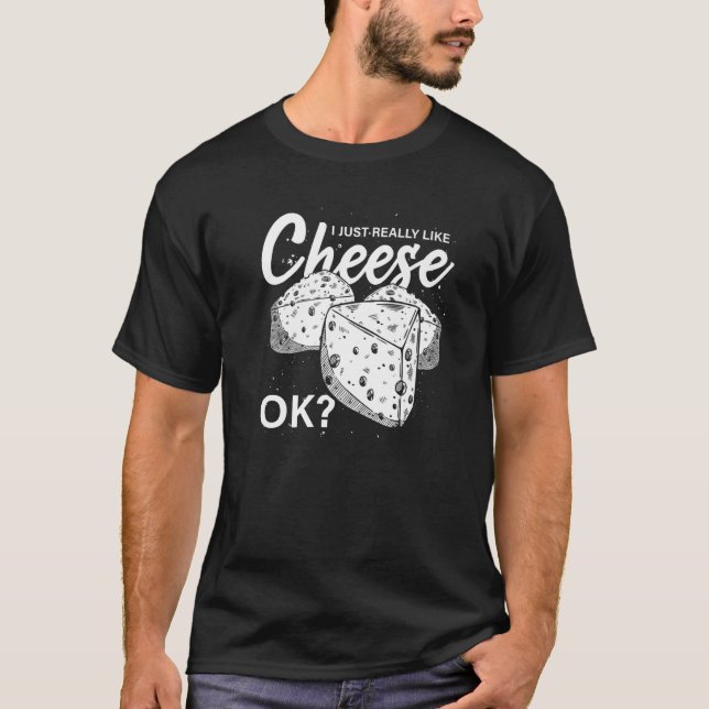 Cheese  Gouda Foodie Cheddar Snack  Cheese T-Shirt (Front)