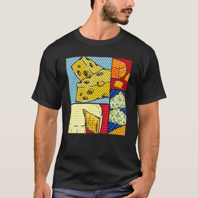 Cheese  Gouda Snack Foodie Cheddar Pop Cheese T-Shirt (Front)