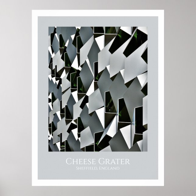 Cheese Grater, Sheffield, England Poster (Front)