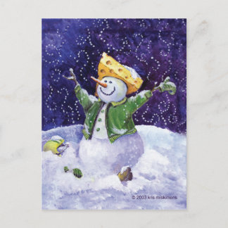 Cheese Head Christmas Postcard
