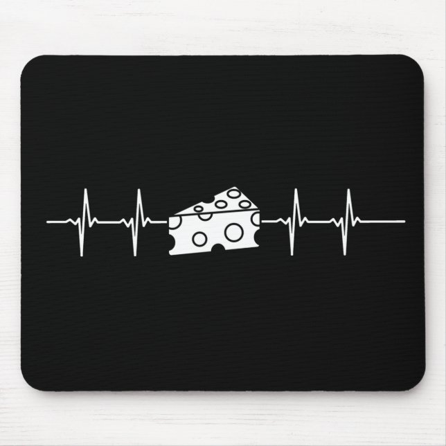 Cheese Heartbeat Mouse Pad (Front)