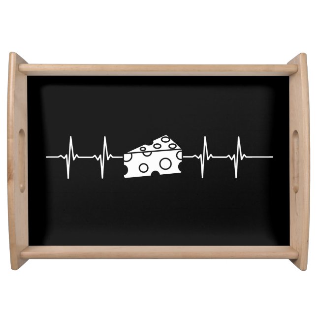 Cheese Heartbeat Serving Tray (Front)