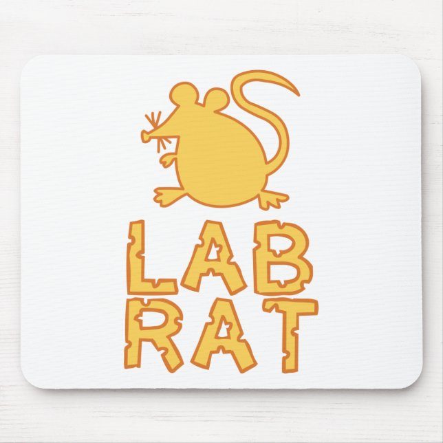 Cheese Lab Rat Mouse Pad (Front)