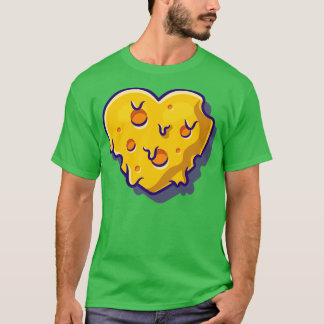 Cheese Love Melted Cartoon T-Shirt