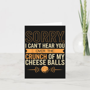 Cheese Lover Can't Hear You Cheese Card