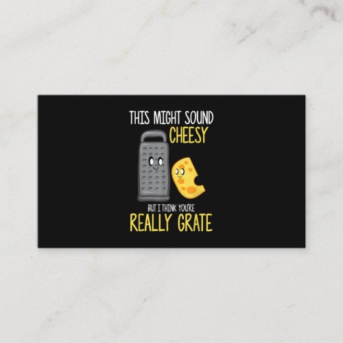 Cheese Lover Cute Food Pun Cheesy Party Costume Business Card