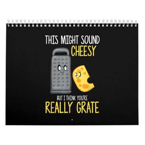 Cheese Lover Cute Food Pun Cheesy Party Costume Calendar