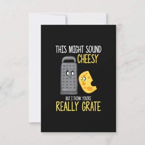 Cheese Lover Cute Food Pun Cheesy Party Costume RSVP Card