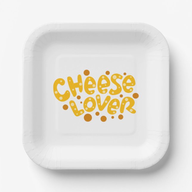 Cheese Lover Paper Plates (Front)